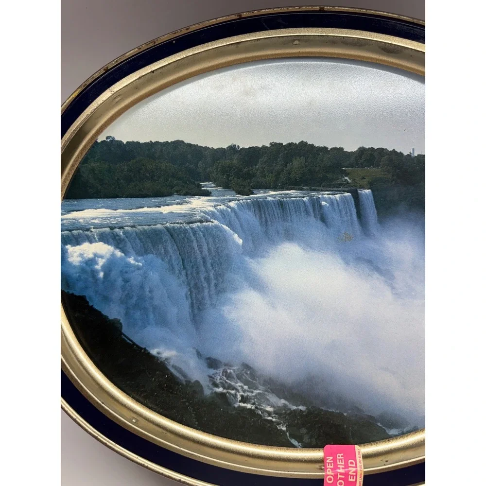 Vintage 1986 Sunshine Biscuits Tin Mount Rushmore Niagara Falls Limited Edition